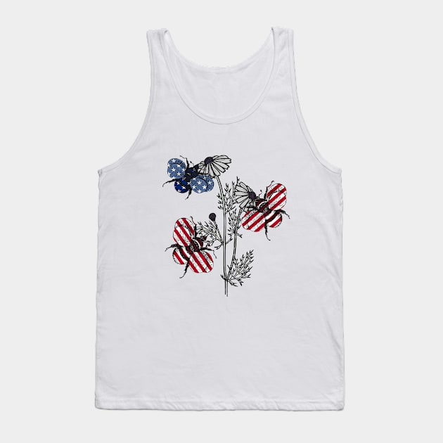 USA Bees Tank Top by Fusti